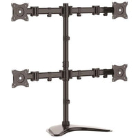 StarTech ARMBARQUAD Quad Monitor Desk Mount Free Standing ERGO VESA 4x 27" 17lbs