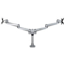 StarTech ARMDUALPS Dual Monitor Articulating Adj Arm ERGO VESA Mount for 27" SIL