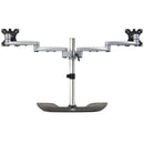 StarTech ARMDUALSS Dual Monitor Free Standing Mount ERGO VESA 32" 17lbs Silver