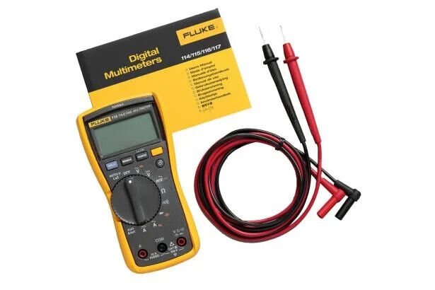 Fluke FLUKE-115 2538790 Compact TrueRMS Multimeter w LED Backlight Test Lead Set