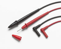 Fluke TL75 855705 Hard Point Test Leads Set Red Black Banana Plug End-Connectors