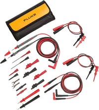 Fluke TL81A 1277073 Deluxe Elctronics Test Lead Kit Allig Clip Tip Hook w Pouch