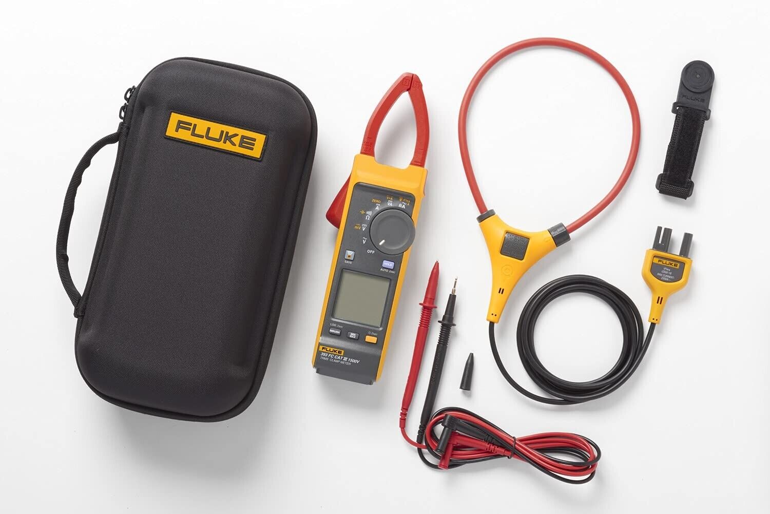 Fluke FLUKE-393 FC 5274864 Solar Clamp Meter CAT III 1500V w Strap & Case