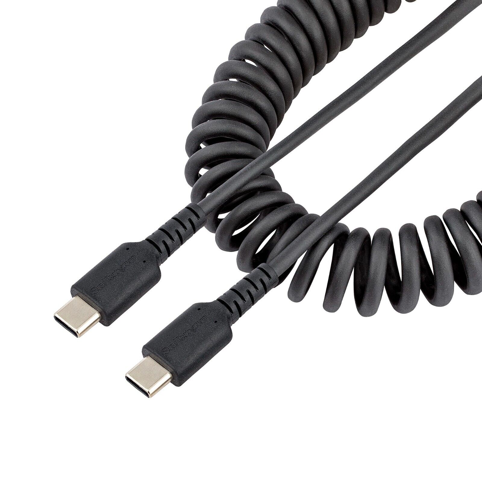 StarTech R2CCC-1M-USB-CABLE 3Ft USB C to C Rugged Charging Heavy Duty Coil Cable