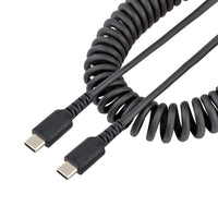 StarTech R2CCC-1M-USB-CABLE 3Ft USB C to C Rugged Charging Heavy Duty Coil Cable