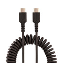 StarTech R2CCC-1M-USB-CABLE 3Ft USB C to C Rugged Charging Heavy Duty Coil Cable