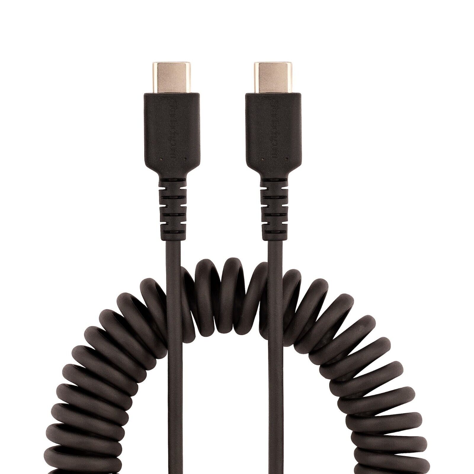 StarTech R2CCC-1M-USB-CABLE 3Ft USB C to C Rugged Charging Heavy Duty Coil Cable