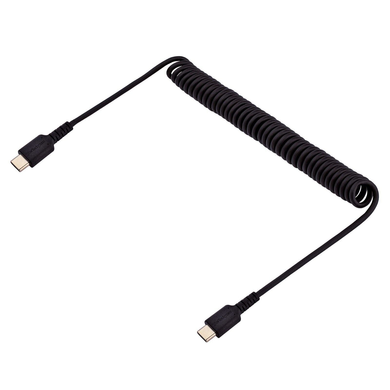 StarTech R2CCC-1M-USB-CABLE 3Ft USB C to C Rugged Charging Heavy Duty Coil Cable