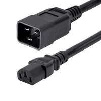 StarTech PXTC13C20143 3Ft Power Extension Cord C13 to C20 Computer Monitor Cable