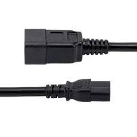 StarTech PXTC13C20143 3Ft Power Extension Cord C13 to C20 Computer Monitor Cable