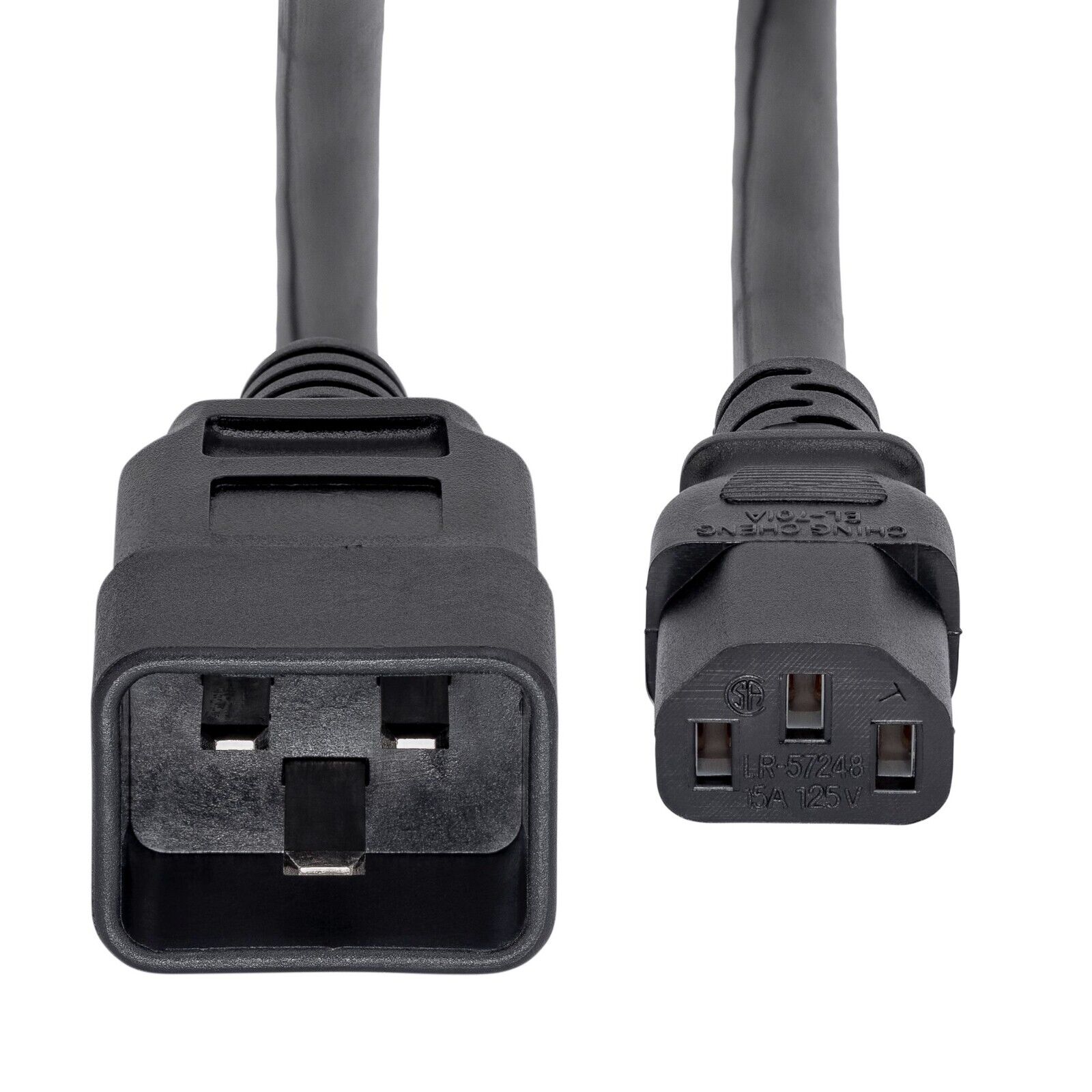 StarTech PXTC13C20143 3Ft Power Extension Cord C13 to C20 Computer Monitor Cable