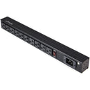 StarTech RKPW101920 1U Rack Mount PDU 10 Outlets Power Strip w 8Ft Cord Black