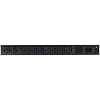 StarTech RKPW101920 1U Rack Mount PDU 10 Outlets Power Strip w 8Ft Cord Black