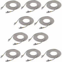 StarTech N6PATCH10GR10PK 10Pk 10Ft CAT6 Gigabit ETH Cable Snagless RJ45 Gray