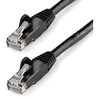 StarTech N6PATCH12BK 1Ft CAT6 Gigabit Ethernet Cable Snagless RJ45 UTP Black