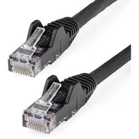 StarTech N6LPATCH1BK 1Ft CAT6 LSZH 10G PoE Snagless RJ45 Patch UTP Cable Black