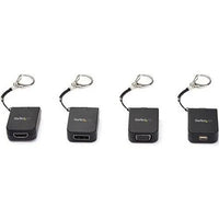 StarTech CDP2VGAFC USB-C to VGA Converter Adapter Keychain Dongle Black