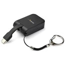 StarTech CDP2VGAFC USB-C to VGA Converter Adapter Keychain Dongle Black