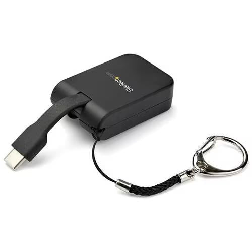 StarTech CDP2VGAFC USB-C to VGA Converter Adapter Keychain Dongle Black