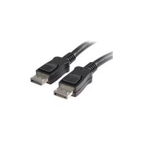 StarTech DISPLPORT6L 6Ft DisplayPort DP 1.2 4K UHD VESAcert Lactchng Black Cable