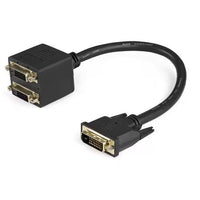 StarTech DVISPL1DD 1Ft Dual Link DVI-D Y Digital Video Splitter Cable M/F Black