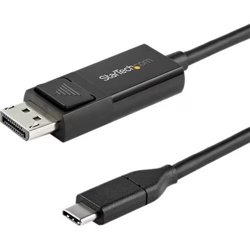 StarTech CDP2DP2MBD 6Ft USB-C to DisplayPort DP 1.2 Adapter Display Cable Black