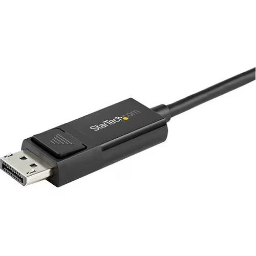 StarTech CDP2DP2MBD 6Ft USB-C to DisplayPort DP 1.2 Adapter Display Cable Black