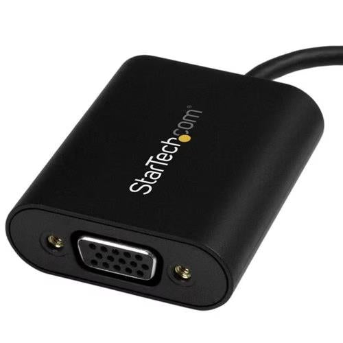 StarTech CDP2VGASA USB-C to VGA 1920x1200 Converter Adapter Dongle TAA Black