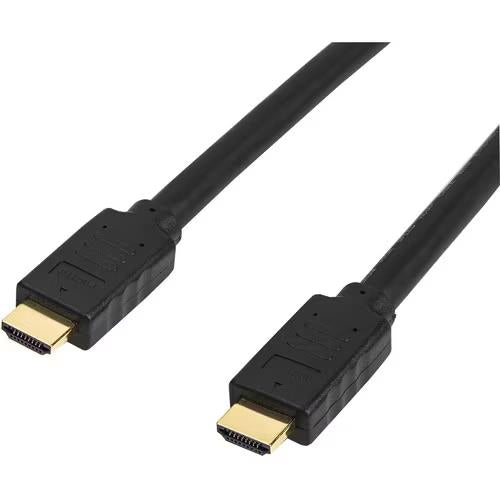 StarTech HD2MM15MA 50Ft HDMI 2.0 Active CL2 Rated In-Wall Cord Black Cable