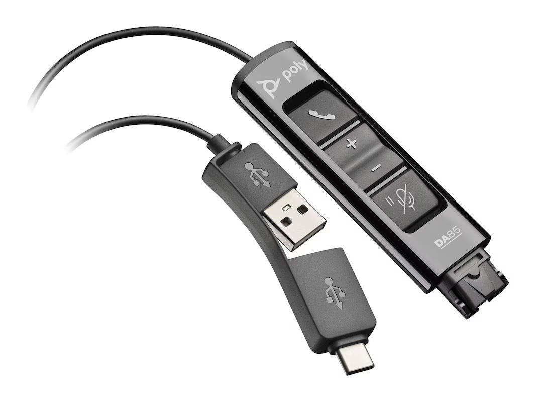 HP Poly 786C7AA DA85 USB to QD Adapter - for Headset