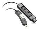 HP Poly 786C7AA DA85 USB to QD Adapter - for Headset