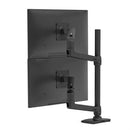 Ergotron 45-509-224 LX Dual Stacking Arm Tall Pole VESA Mount Stand 75 100 Black
