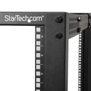 StarTech 4POSTRACK25U 25U Open Frame Server Rack 4 Post w Nuts Screws Casters