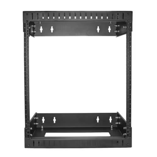 StarTech RK12WALLOA 2Post 12U 19" Wall Mount Open Frame Rack Adjustable Depth
