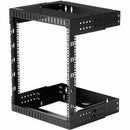 StarTech RK12WALLOA 2Post 12U 19" Wall Mount Open Frame Rack Adjustable Depth