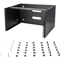StarTech WALLMOUNT6 6U Wall Mount Patch Panel Bracket 14" Deep Low Profile 44lbs