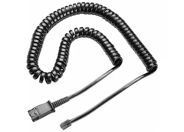 HP Poly 85R38AA M22 Replacement Coil Cord for Headset - 10 ft Quick Disconnect