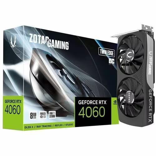 Zotac ZT-D40600H-10M Gaming GeForce RTX 4060 8GB Twin Edge OC HDMI 3x DP PCIE x8