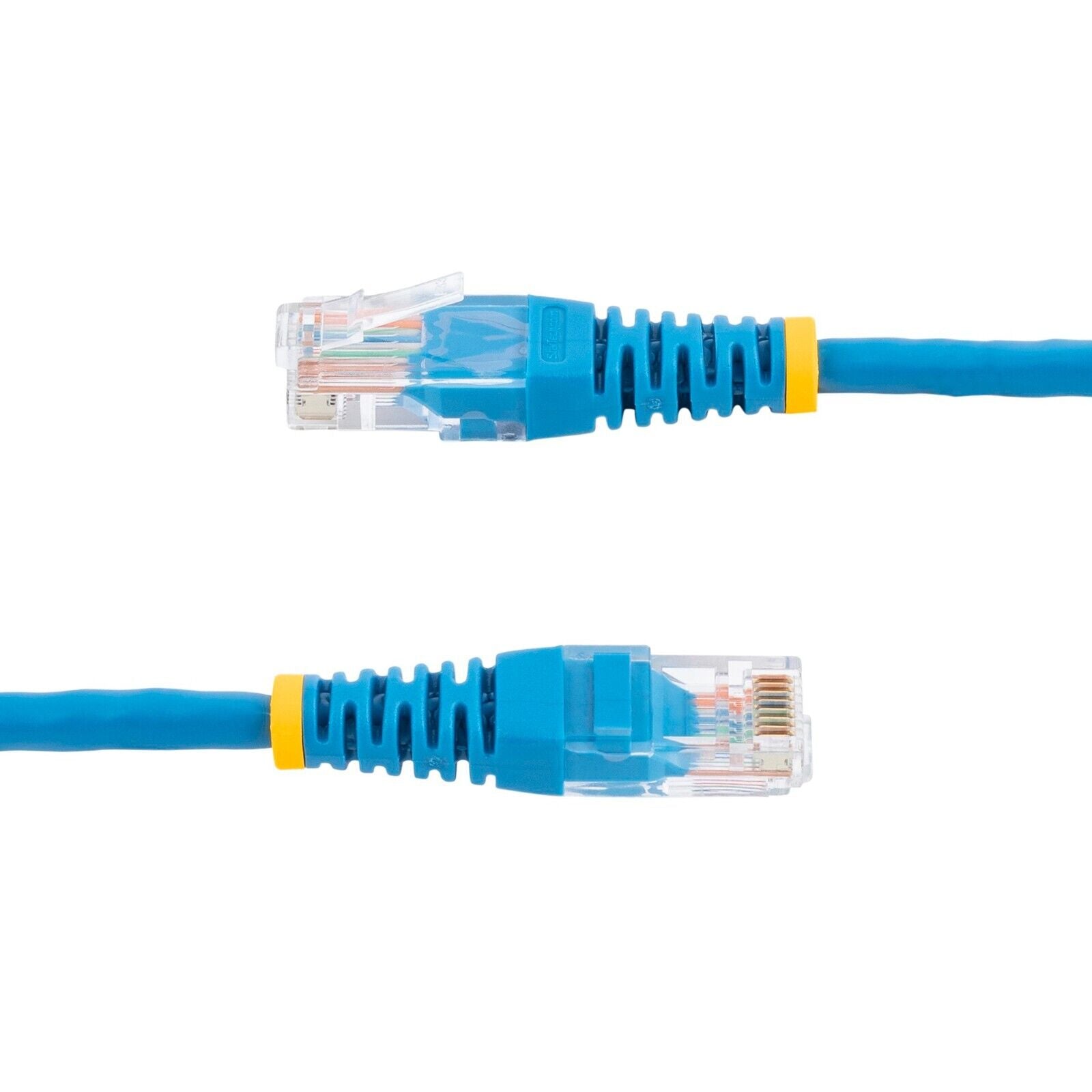 StarTech M45PATCH1BL 1Ft CAT5E Ethernet Cable Molded RJ45 Patch Cord Blue