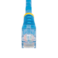 StarTech M45PATCH1BL 1Ft CAT5E Ethernet Cable Molded RJ45 Patch Cord Blue