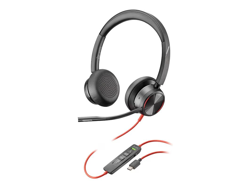 HP Poly 7E2K6AA#ABA Blackwire 8225 Headset Microsoft Teams Certification Stereo