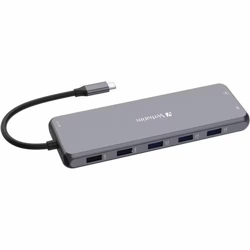 Verbatim 32153 USB-C Pro Multiport HUB HDMI DP RJ45 USB-A USB-C PD MicroSD