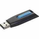 Verbatim 70899 2Pk 64GB Store N Go V3 USB 3.2 Flash Drive Red Blue Retractable