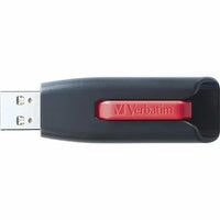 Verbatim 70899 2Pk 64GB Store N Go V3 USB 3.2 Flash Drive Red Blue Retractable