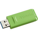 Verbatim 98703 3Pk 8GB Store N Go USB Flash Drive Red Green Blue Retractable