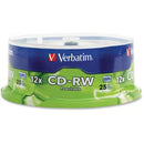 Verbatim 95155 25Pk CDRW CD-RW 4X-12X 700MB 80Min High Speed CD-RW Spindle