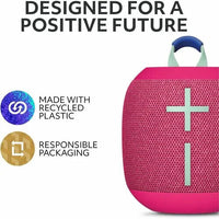 Ultimate Ears 984-001878 Wonderboom 4 Wireless Bluetooth Speaker Hyper Pink