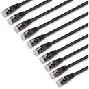 StarTech C6PATCH6BK10PK 10Pk 6Ft CAT6 Gigabit Ethernet Cable Molded RJ45 Black