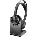HP Poly 9T9J5AA#AC3 Voyager Focus 2 USB-C-C Headset +USB-C/A Adapter + Charging