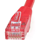 StarTech C6PATCH100RD 100Ft CAT6 Gigabit Ethernet Cable Molded RJ45 UTP Cord Red